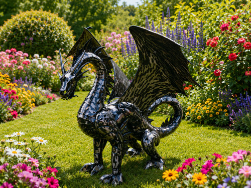 Drago statua ornamento - -,