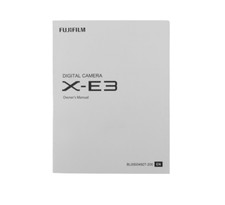 Fujifilm X-E3 Owner's Manual libretto di istruzioni xe3 inglese ENG