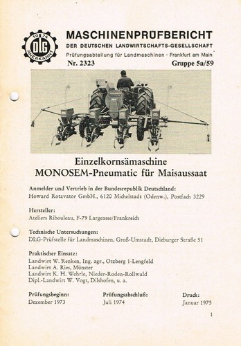 Howard monosem seminatrice - monosem,