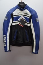 Giubbotto in Pelle da Moto Dainese Yamaha Motor Nero Bianco Blu TG. 52 30
