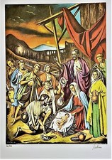GREGORIO SCILTIANO VATICANO "LA NATIVITÀ" MATITA LITOGRAFIA FIRMATA 206/250