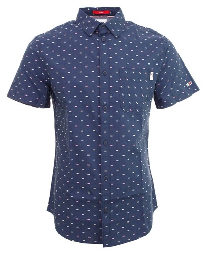 Camicia uomo dobby tommy jeans - dobby,