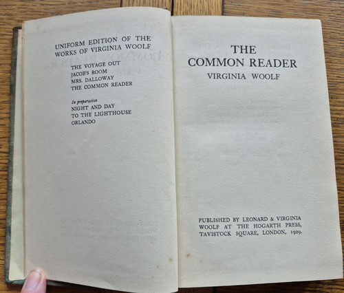 Virginia woolf the common - virginia,