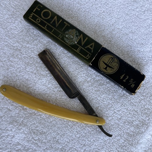 Rasoio dritto vintage fontana - vintage,