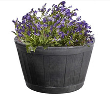 Fioriera a botte effetto