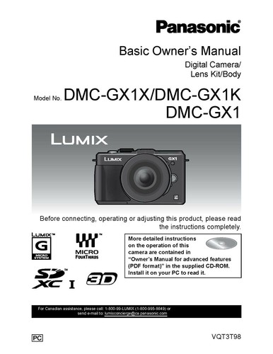 Panasonic dmc gx1 - panasonic, gx1x