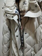 PIUMINO BURBERRY GIUBBOTTO DONNA COLORE BEIGE TG M COME NUOVO ORIGINALE