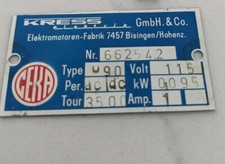EMCO UNIMAT DB200 LATHE MOTOR