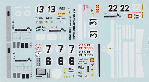 Decals ferrari 512m - 1/43, 512m/f