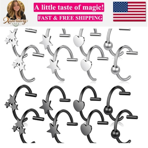 16pcs piercing labbra finto 4 - labbra, finto,