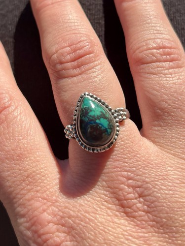 Anello shattuckite con - shattuckite, pietre