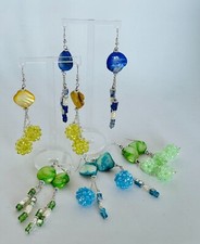 Originali orecchini pendenti ragazza/donna vari modelli e colori. Molto luminosi