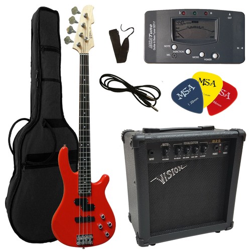 Basso elettrico jb8 rosso - basso,