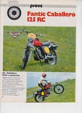 PUBBLICITA'  ADVERTISING-FANTIC CABALLERO  125 RC 1974-MOTOITALIANE ENDURO EPOCA