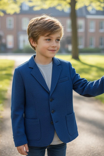 Giacca blu ragazzo - blu,