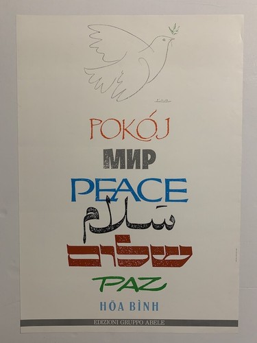 Peace poster with - , a