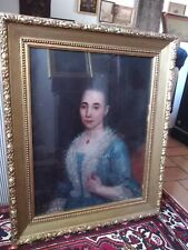 Quadro Antico su Tela del Primo Ottocento (Ritratto  di  Dama)