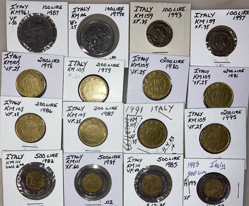 Italy lire 100 200 500 - 100,200,
