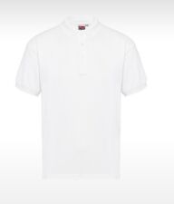 POLO DI QUALITÀ PER BAMBINI UNIFORME SCUOLA TINTA UNITA RAGAZZI RAGAZZE BAMBINO BAMBINI BIANCA