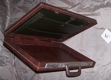 VALIGIA 48x30x6 Rivestita Pelle,interno tipo 24 h,Made in italy