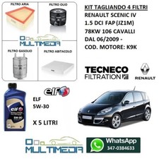 KIT TAGLIANDO 4 FILTRI OLIO