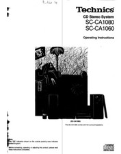 Technics ca1060 ca1080 - sc-ca1060, sc-ca1080