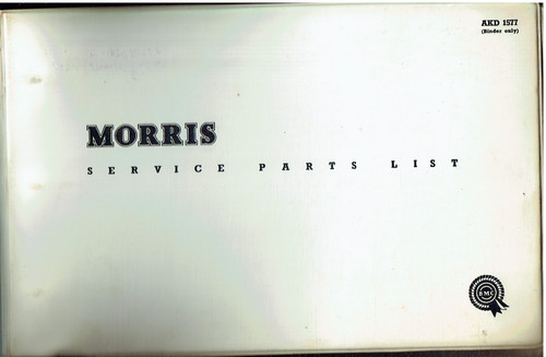 Catalogo ricambi morris mini - morris,