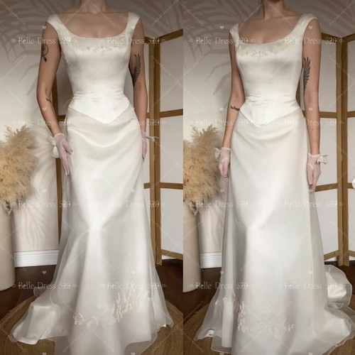 Abito sposa raso tulle - abito, da