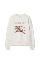 felpa burberry bianca