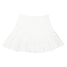 Gonna Pieghettata Bianca Corto