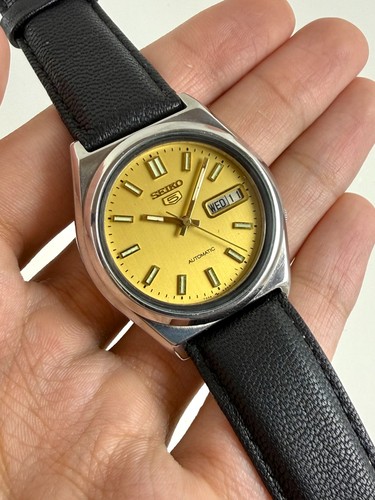 Seiko automatic gold dial - seiko,