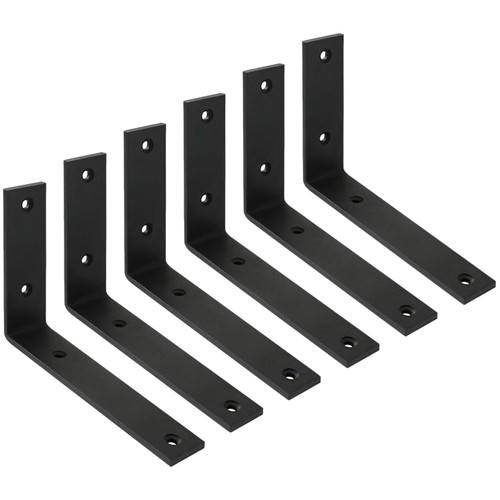 Set black iron brackets - of,