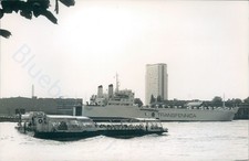British MV Hydrospace beta off isle of dogs & norwegian MV white sea at deptford