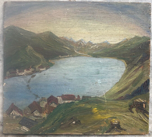 Quadro olio firmato 1929 - ad,