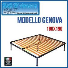 RETE A DOGHE IN FAGGIO PER MATERASSI160X190cm MATRIMONIALE DUE PIAZZE ORTOPEDICA