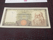 50.000 LIRE LEONARDO 19/7/1970