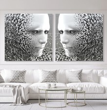 Astratto Immagine Tela Nero