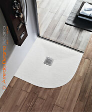 PIATTO DOCCIA EFFETTO PIETRA TONDO IN RESINA E MISCELE MINERALI H3CM FORMA HAFRO