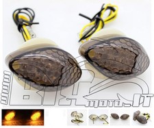 COPPIA FRECCE INDICATORI LED DA CARENA 15LED FUME' OMOLOGATE HONDA CBR 1000RR 
