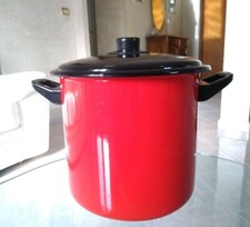 Moneta Pentola smaltata rossa