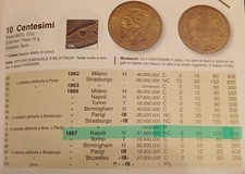 Moneta 10 Centesimi 1867