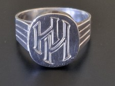 Anello uomo art déco - anello, argento