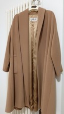 Cappotto Donna Lana Cammello Marrone taglia 42 made in italy