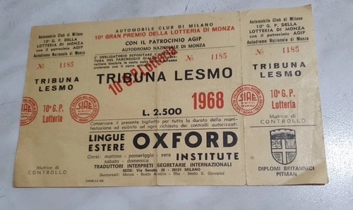 Biglietto p della - 10, g.