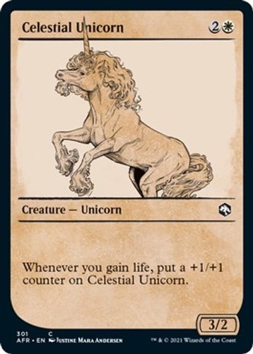 Unicorno celeste - celeste, (vetrina)