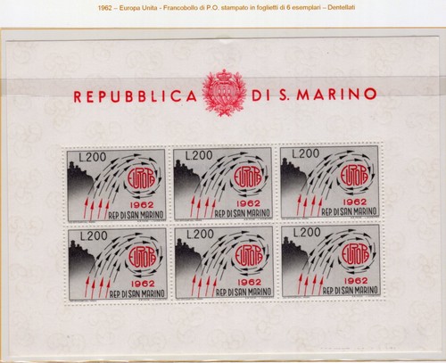 San marino 1962 serie - san,