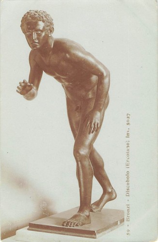 Discobolo statua bronzo - statua,