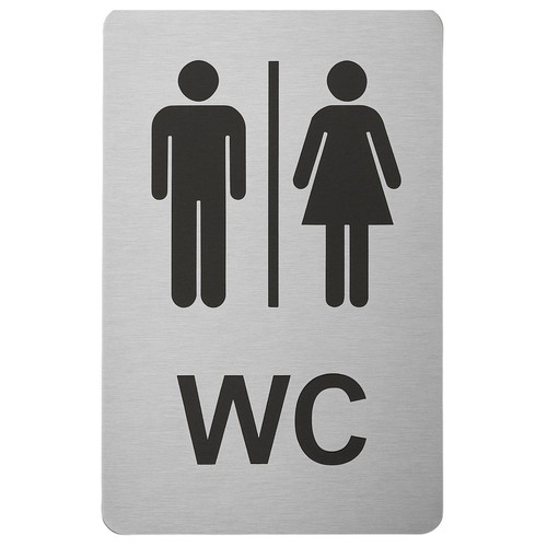 Targa latta - wc, in