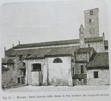 stampa antica PAVIA MORTARA