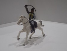 CROMOPLASTO ISAS SOLDATINO IN GOMMA A CAVALLO UFFICIALE SUDISTA SCIABOLA (11)